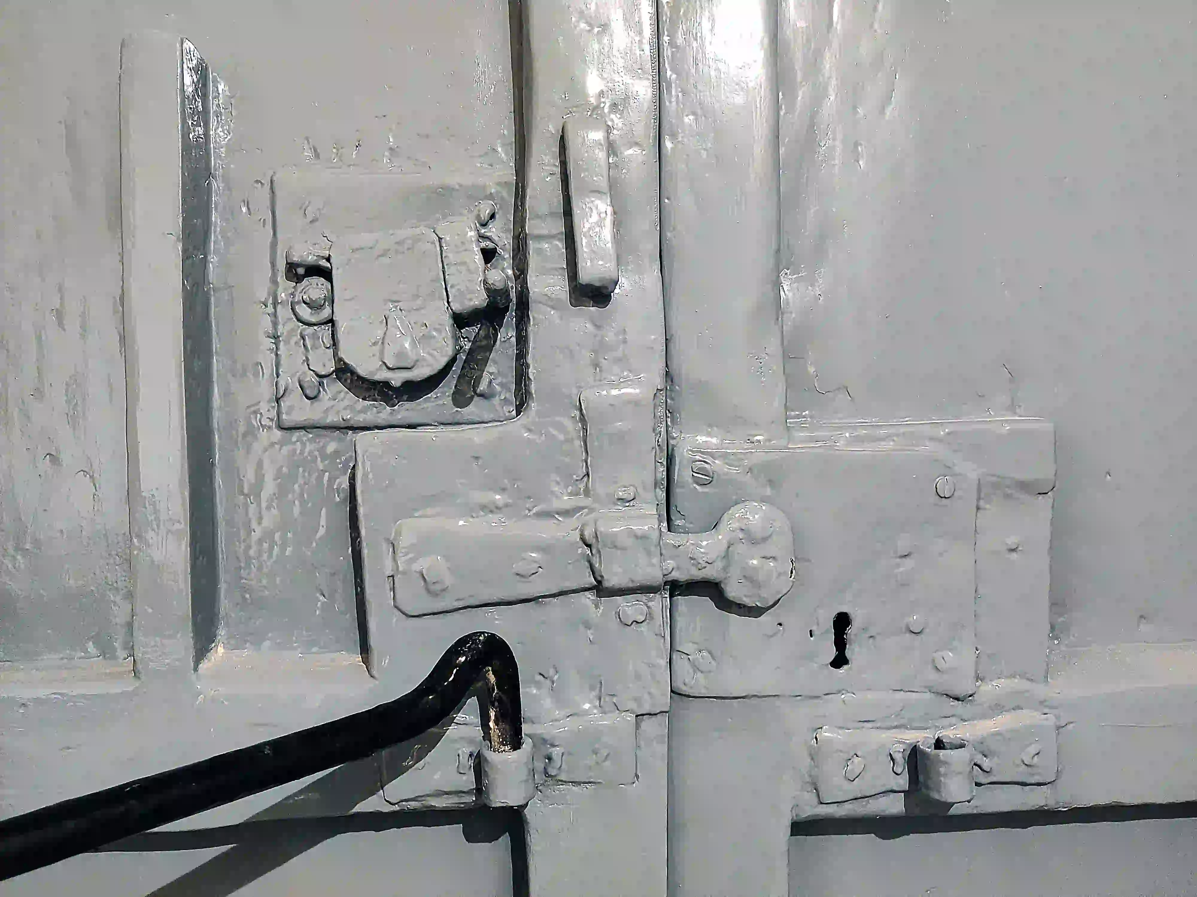 Detail of the old restored door