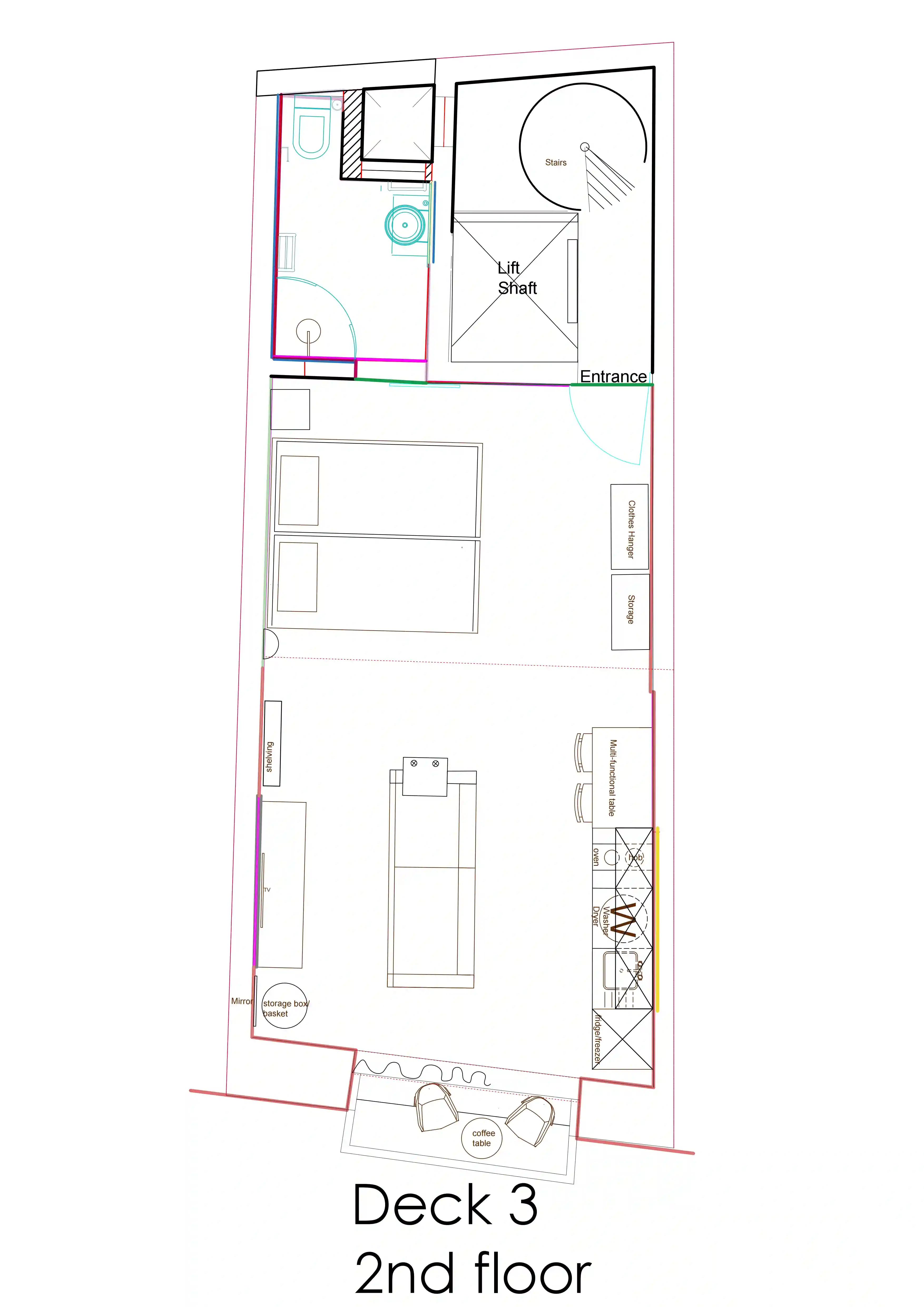 Layout of the apartment